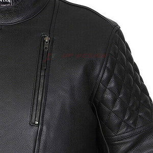 Racing Wear <b>Men</b> Motorcycle Leather <b>Jacket</b> Breathable All Seasons Use Outdoor Two Side Pockets Lightweight Customized Colors - Product Image 5