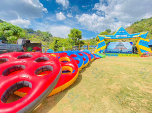 Disco Volador Inflable de PVC, Disco Gigante para Atrapar de 2.5m de Diámetro, Juego de Team Building al Aire Libre, Equipo de Entrenamiento para Lanzamiento en Eventos Comerciales - Product Image 6