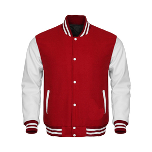 Hot Sale Men's Letterman Varisty Winter Jacket New Fashion <b>High</b> Quality <b>Leather</b> with Stand Collar <b>Top</b> Design - Product Image 6
