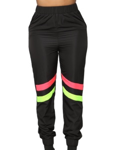Ensemble de survêtement sportif pour femmes, blocs de couleur, fermeture éclair sur toute la longueur, coupe ample, deux pièces, vêtements de sport pour toutes les saisons - Product Image 4