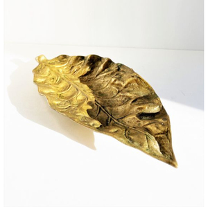 Meilleur plateau de service en métal de designer, fait main, pour table, vente en gros, plat de service classique et luxueux, en forme de feuille, en promotion - Product Image 6