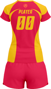 Tenue de volley-ball SpikeStorm Pro AeroSpike Elite, kit de volley-ball ThunderHit Premium, 100 % polyester, impression par sublimation intégrale - Product Image 3