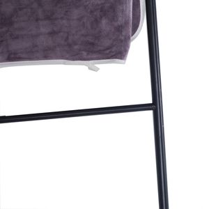 Portasciugamani da terra autoportante nero opaco per bagno, camera da letto e lavanderia - Product Image 5