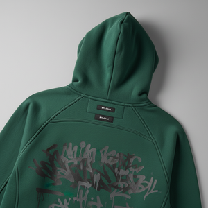 เสื้อมีฮู้ดปักลายแบบหนักมีฮู้ดโอเวอร์ไซส์ผลิตตามสั่ง - Product Image 2