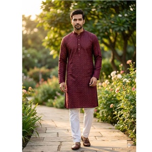 Kurta et pyjama pour hommes, très demandés, pour occasions spéciales et fêtes, disponibles en gros. - Product Image 1