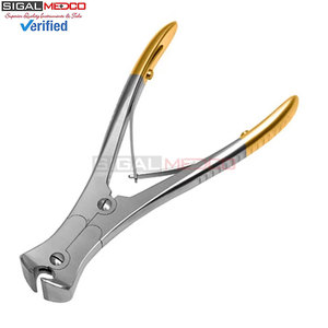 2 pièces Coupe-épingles et coupe-fils canulés TC 9 et 6 pouces, à extrémité dorée, instruments médicaux orthopédiques pour la chirurgie osseuse - Product Image 5