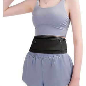 Unisex da uomo borse da Jogging traspirante invisibile girovita strisce riflettenti con tasche Multiple chiusura in Nylon per - Product Image 2