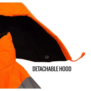 Uniformes de Seguridad con Etiqueta Personalizada, Chaqueta de Trabajo Resistente al Agua y al Viento, de Alta Visibilidad, con Reflectores - Product Image 5