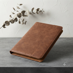 Agenda Aurelux A5 Premium con Tapa de Cuero Suave y Forro de Esponja, con Logotipo Personalizado para Uso Corporativo - Product Image 4