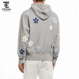 เสื้อฮู้ดดี้ปักลายคุณภาพสูงสำหรับผู้ชาย ผ้าฝ้ายฟลีซ 100% ระบายอากาศได้ดี รับสกรีนโลโก้/ออกแบบเอง มีกระเป๋า  ย้อมสีพื้น ขายดีประจำฤดูใบไม้ร่วง - Product Image 4