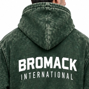 Sweat à capuche polaire pour homme avec poche kangourou, personnalisable, fabrication OEM, design uni, manches longues, style streetwear décontracté - Product Image 5