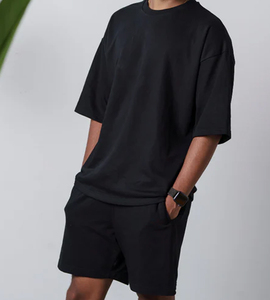 Nouveauté : Ensemble de survêtement décontracté pour homme, t-shirt et short, séchage rapide, idéal pour la course et les activités de plein air en été - Product Image 4