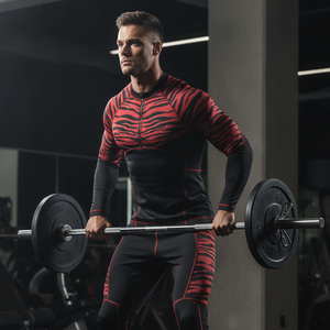 Conjunto Deportivo Elástico de Compresión para Hombre, Ropa Interior Térmica de Secado Rápido, Ropa Deportiva para Gimnasio, Correr, Trotar, Uniformes - Product Image 5
