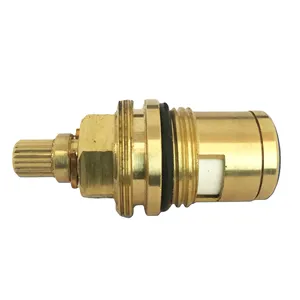 Válvula de cerámica de cuarto de vuelta de latón macizo de alta resistencia para grifo mezclador de lavabo de baño a prueba de fugas y restauración de grifos ocultos - Product Image 1