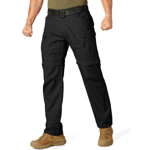 Solid Trader Classic Convertible Zip Breathable Fabric Premium Quality Modern Functional Streetwear Trousers <b>Cargo</b> Pants Unisex - Product Image 1