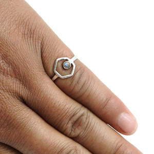 Amazing Design Solid 925 Sterling Silver <b>Ring</b> With Natural Rainbow <b>Moonstone</b> Gemstone Bohemian Design Jewelry For Women - Product Image 4