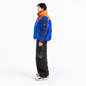 Veste matelassée surdimensionnée à capuche pour homme en nylon recyclé et Cordura - 750-Fill - Manteau d'hiver épais avec impression personnalisée OEM Streetwear - Product Image 3