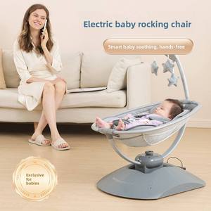Silla mecedora eléctrica de alta gama con respuesta automática, música y control remoto, favorita de los padres, popular para bebés recién nacidos. - Product Image 6