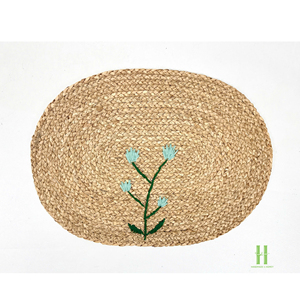 Rustic Boho Style Seagrass Woven Placemat <b>Round</b> Handcrafted Straw Table <b>Mat</b> for Wedding and Home Decor Customization - Product Image 6