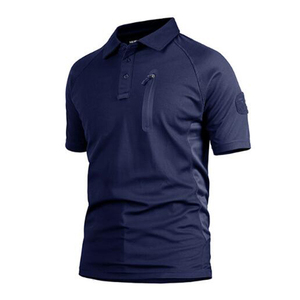 Camisas Formales de Alto Rendimiento que Absorben la Humedad, de Secado Rápido, con Bolsillo con Cremallera, para Entrenamiento, Uso General, Venta al Por Mayor - Product Image 5