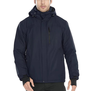 Veste softshell respirante imperméable à motif de points imprimé sur mesure pour hommes, veste d'extérieur à capuche pour la randonnée en automne et en hiver, taille plus - Product Image 3