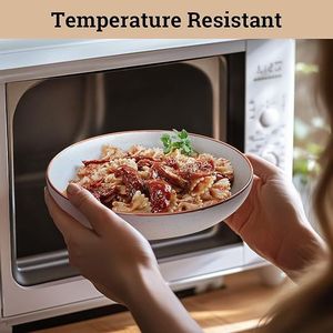 Set Elegante di 4 Grandi Ciotole in Ceramica da 30 oz per Pasta, Adatte a Forno, Microonde e Lavastoviglie - Set di Ciotole per Insalata - Product Image 2