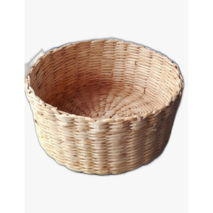 Panier de rangement rond en fibre de banane, panier en rotin fait main, design rustique, décoration intérieure pour salon, toutes saisons, pour table - Product Image 6