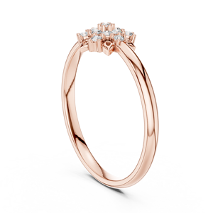 แหวนเพชรทรงกลมแบบคลาสสิกเรียบง่ายสำหรับผู้หญิง ทองคำแท้ 14k สามารถสวมซ้อนกันได้ เหมาะสำหรับเป็นของขวัญ งานหมั้น วันครบรอบแต่งงาน - Product Image 5