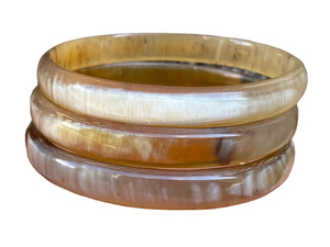 Bracelet en corne de buffle fait main, écologique, personnalisable, multicolores, pour filles, bijoux tendance, grande taille - Product Image 6