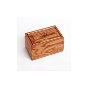 Custom Large Wooden <b>Pet</b> Cremation Urns Hand Carved Paw Print Natural Wood <b>Memorial</b> Keepsake <b>Box</b> for Ashes Factory Price Urns - Product Image 1