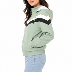 <b>Women</b> <b>Lightweight</b> Hooded Windbreaker <b>Jacket</b> Casual Zip Up Streetwear Outdoor OEM Manufacturer Casual Sports <b>Jacket</b> For <b>Women</b> - Product Image 3