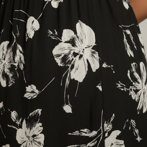 Robe longue maxi chic et élégante pour femmes Unity Luxure, imprimé floral, manches courtes - Product Image 5