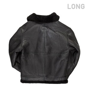 Chaqueta Bomber con Capucha de Piel de Oveja All Black B-3 Long Z203615BL – Calidez Extendida y Estilo Clásico - Product Image 2