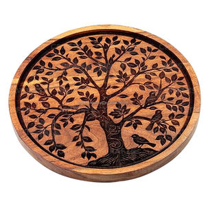 Décoration murale en bois unique faite à la main artisanat en bois sculpté pour la décoration intérieure de panneau mural en bois - Product Image 2