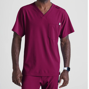 Medical Beauty Healthcare Short Sleeve <b>Scrubs</b> Uniform Men Fashion Workwear Stylish <b>Scrub</b> <b>Set</b> For Hospital Use - Product Image 2