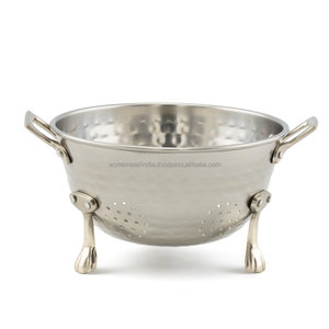 Meilleure qualité en métal en acier inoxydable passoire émail bol Berry debout pour ustensiles de cuisine et fournitures de gros - Product Image 1