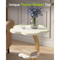 Table d'appoint moderne en métal doré avec plateau en marbre, accent doré brossé, table sur piétement pour salon et décoration intérieure