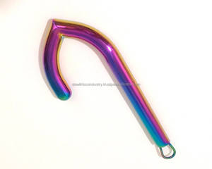 ตะขอยึดช่องคลอดสแตนเลสสีรุ้ง,ของเล่นผู้ใหญ่ทาสโลหะสเตนเลสสตีล - Product Image 1