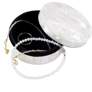 Artisan Handmade <b>Mother</b> of Pearl Inlay Jewelry Box with Bone Inlay Luxury Storage for Rings Bracelets Necklaces Special Gifts - Product Image 1