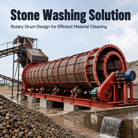 Machine de lavage rotative à tambour pour l'extraction de l'argile, de la boue et de la poussière des roches, des minerais et du gravier