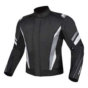 Chaqueta de Motocicleta de Manga Larga para Hombre, Azul y Negra, Resistente al Viento, Textil, Equipo de Seguridad, para Todas las Estaciones, Estilo Adulto - Product Image 5