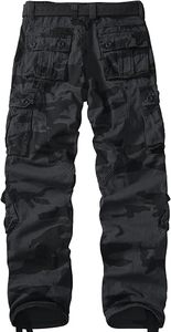 Men's Polyester <b>Work</b> Pants Abrasion Resistant <b>Cargo</b> Trousers with Tool Pockets Gray - Product Image 2