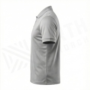 Vente en gros de polos pour hommes sur mesure avec logo imprimé, nouveau design, couleur unie, tissu tricoté, fabriqué au Pakistan - Product Image 3