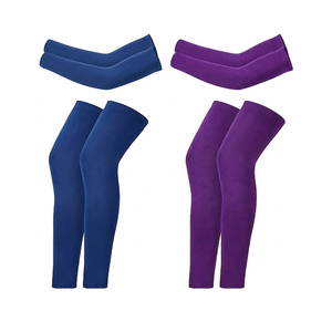 Ensemble d'équipement de compression professionnel Cosh Sports – Manchons de protection UV et leggings athlétiques respirants - Product Image 4