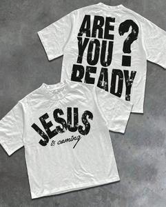 Camiseta Deportiva Casual de Manga Corta 100% Algodón para Hombre, Estilo Urbano para Parejas, Primavera/Verano - Product Image 5