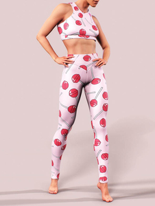 Nuevo Diseño, Shorts de Yoga Transpirables de Secado Rápido para Gimnasio, Cintura Media con Cordón, Conjuntos de Yoga para Mujer, Spandex/Poliéster, Tallas Grandes - Product Image 4