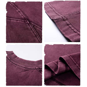 T-shirt unisexe en coton épais brodé, prêt à personnaliser, 100 % coton, tissu uni et lisse, respirant, idéal pour logo d'entreprise - Product Image 5