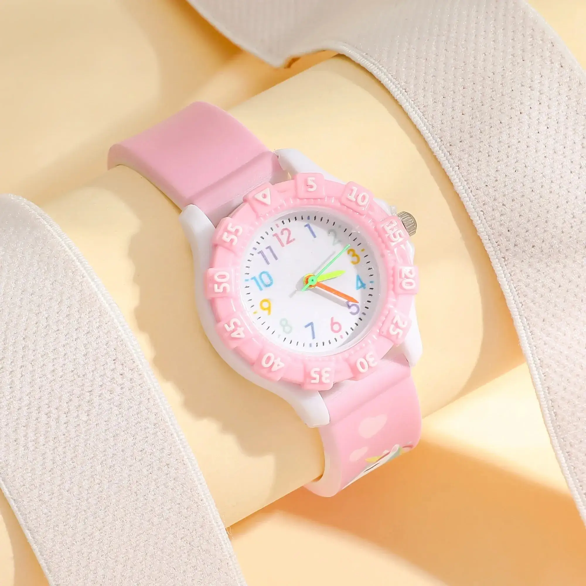 New Boys' Printed Unicorn Plastic Watch Compact CHILDREN'S Boys Girls Elementary School Simple Quartz Watch