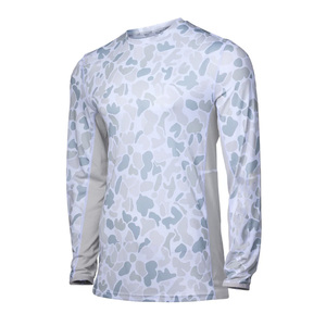 Camisa de pesca personalizada de manga larga con protección UV, ligera y de secado rápido para deportes al aire libre. - Product Image 6