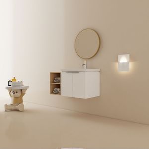 Mueble de Baño de 36 Pulgadas con Cierre Suave, Lavabo y Pequeños Estantes de Almacenamiento BVC07436WHLTK - Product Image 3